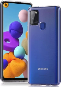 Back Cover Σιλικόνης Διάφανο (Galaxy A21s)