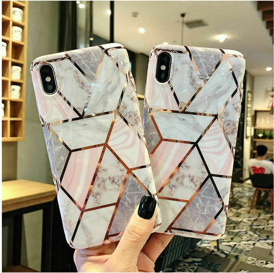 Tech-Protect Marble Back Cover Σιλικόνης Ροζ (Galaxy A12)