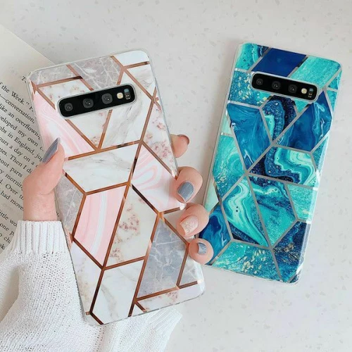 Tech-Protect Marble Back Cover Σιλικόνης Ροζ (Galaxy A12)