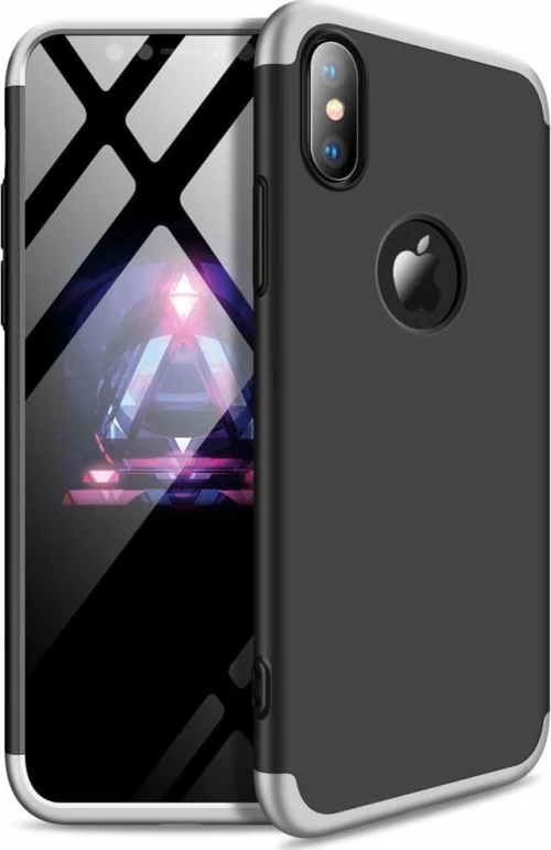 360 Full Cover Hole Black / Silver (iPhone XS Max)