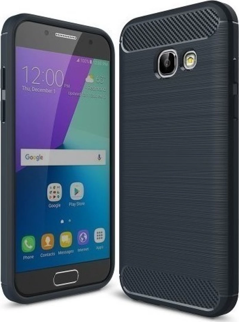 Brushed TPU Carbon Μπλε (Galaxy A3 2017)