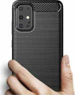 Brushed Carbon Case Μαύρο (Galaxy S20)