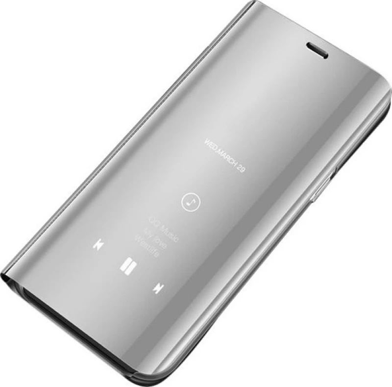 Clear View Book Ασημί (Galaxy A10)