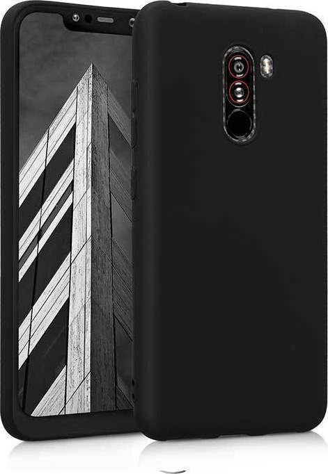 Back Cover Σιλικόνης Μαύρο (Pocophone F1)