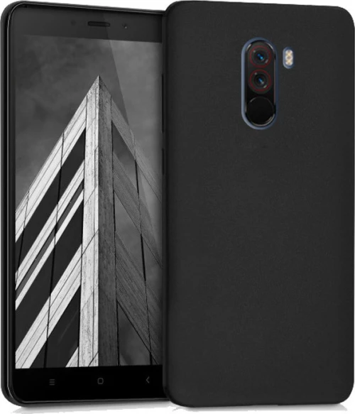 Back Cover Σιλικόνης Μαύρο (Pocophone F1)