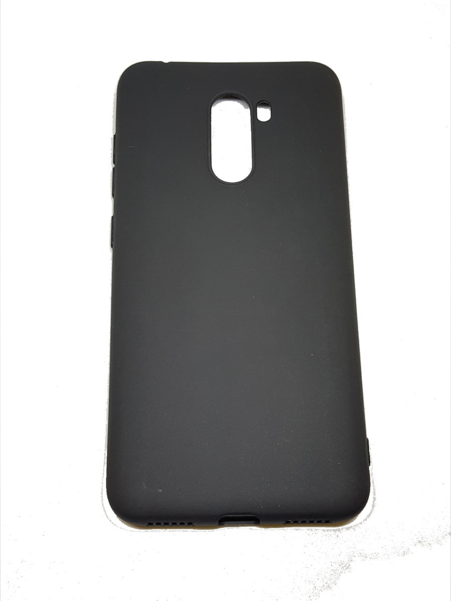 Back Cover Σιλικόνης Μαύρο (Pocophone F1)