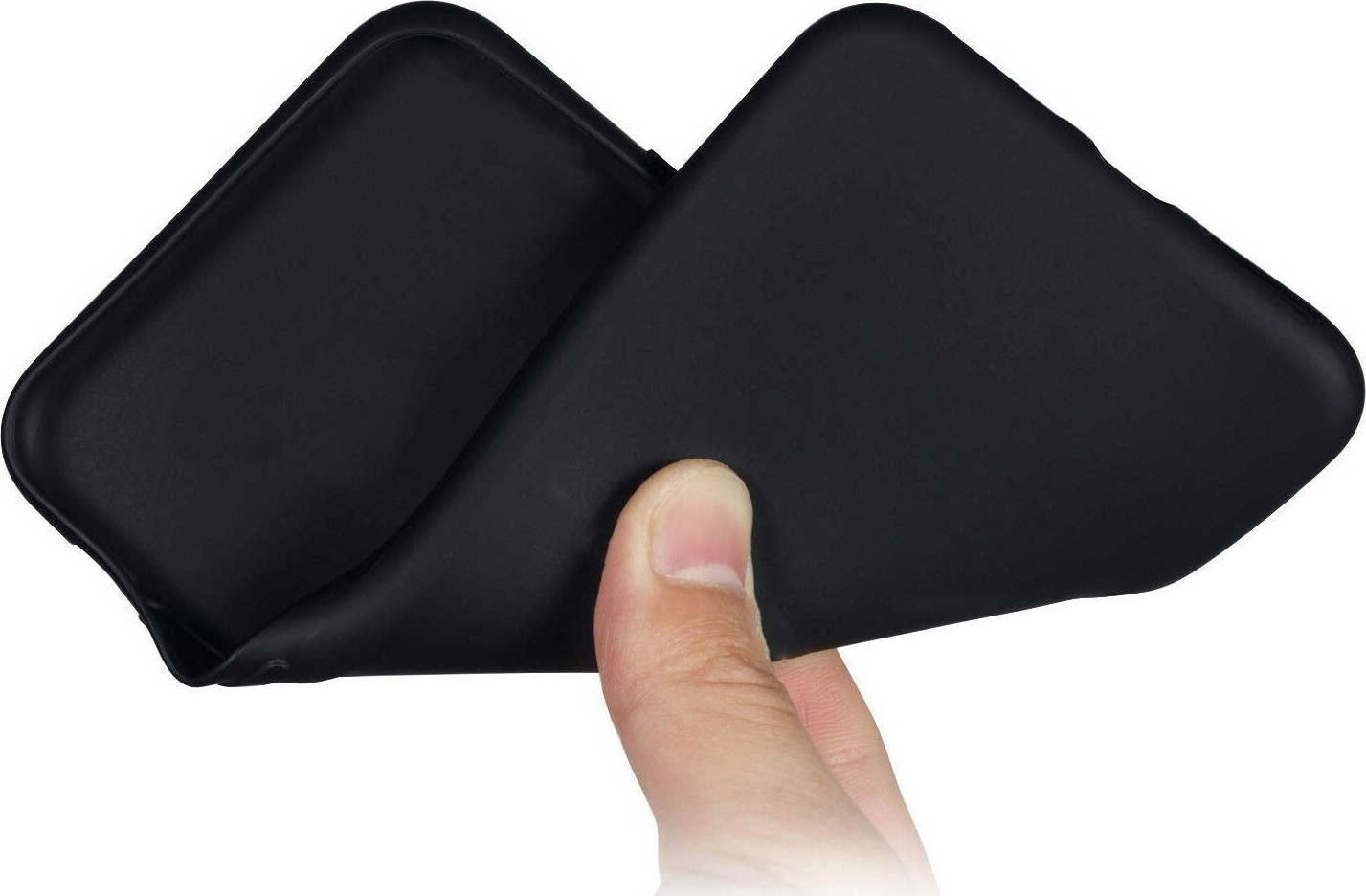 Back Cover Σιλικόνης Μαύρο (Pocophone F1)