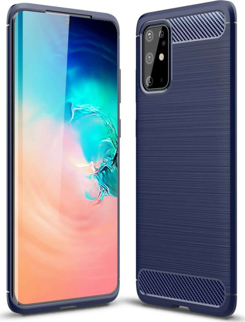 Carbon Back Cover Μπλε (Galaxy S20+)