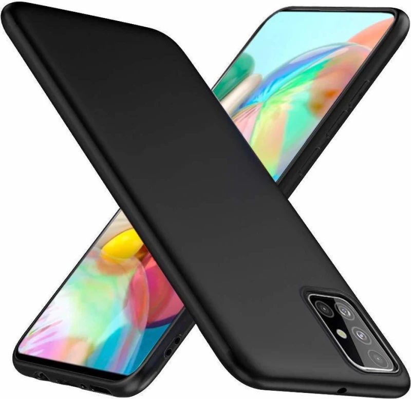 Back Cover Σιλικόνης Μαύρο (Galaxy A71)