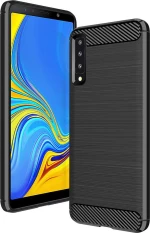 Brushed Carbon Μαύρο (Galaxy A7 2018)