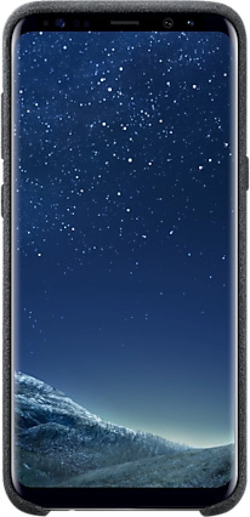 Samsung Alcantara Cover Μαύρο (Galaxy S8+)