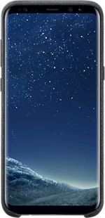 Samsung Alcantara Cover Μαύρο (Galaxy S8+)