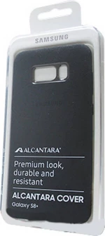 Samsung Alcantara Cover Μαύρο (Galaxy S8+)