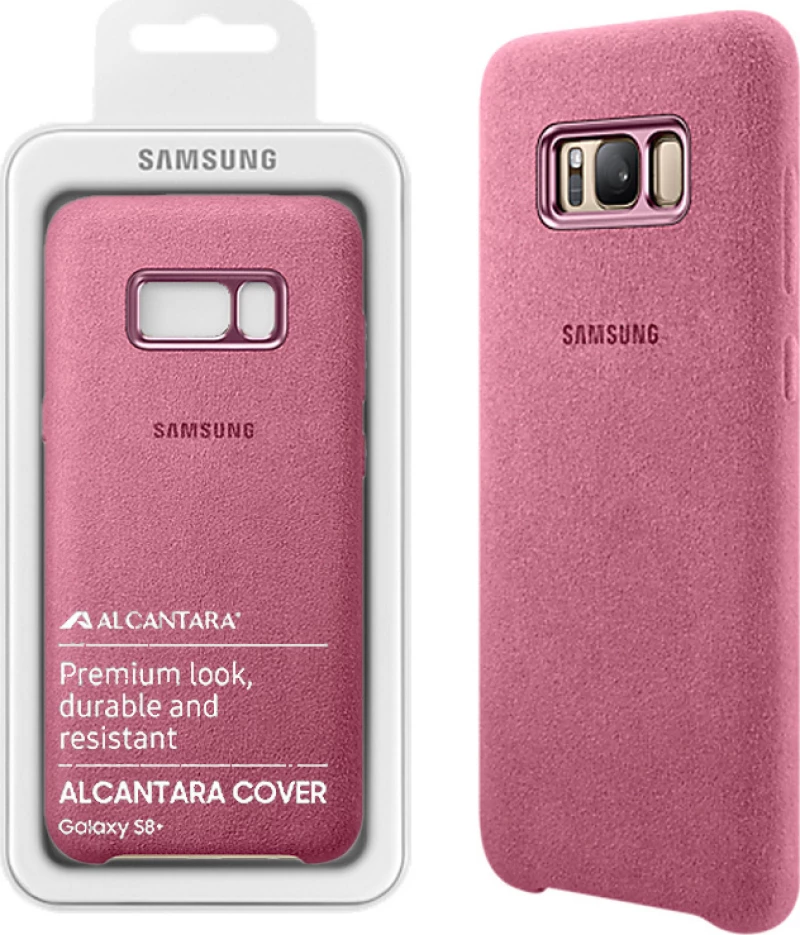 Samsung Alcantara Cover Ροζ (Galaxy S8+)
