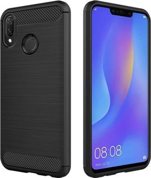 Carbon Brushed Μαύρο (Huawei P Smart+)