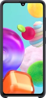Samsung Silicone Cover Μαύρο (Galaxy A41)