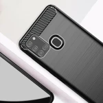 Tech-Protect Carbon Back Cover Σιλικόνης Μαύρο (Galaxy A21s)