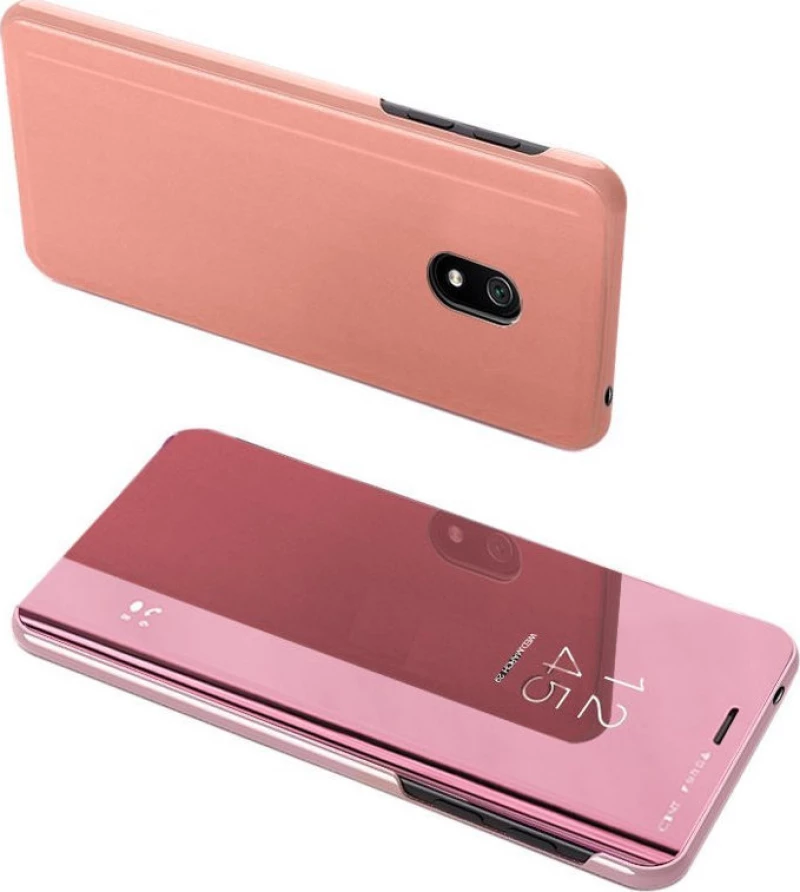 Clear View Book Ροζ (Redmi 8A)