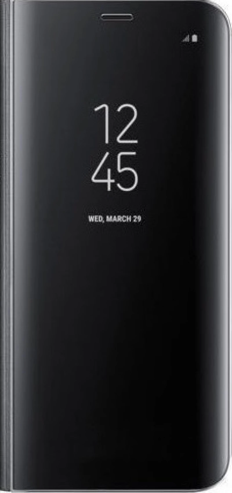 Clear View Book Μαύρο (Galaxy S10)
