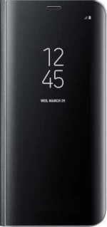 Clear View Book Μαύρο (Galaxy S10)