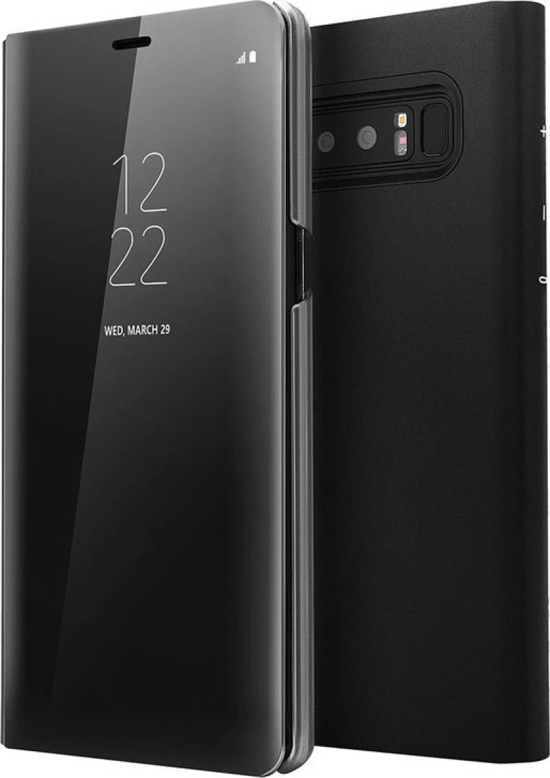 Clear View Book Μαύρο (Galaxy S10)