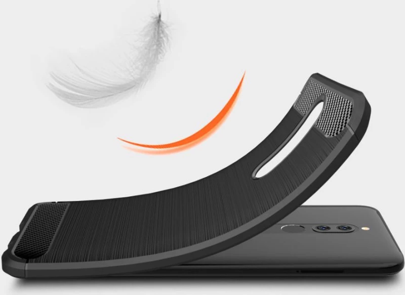 Carbon Back Cover Μαύρο (Redmi 8)