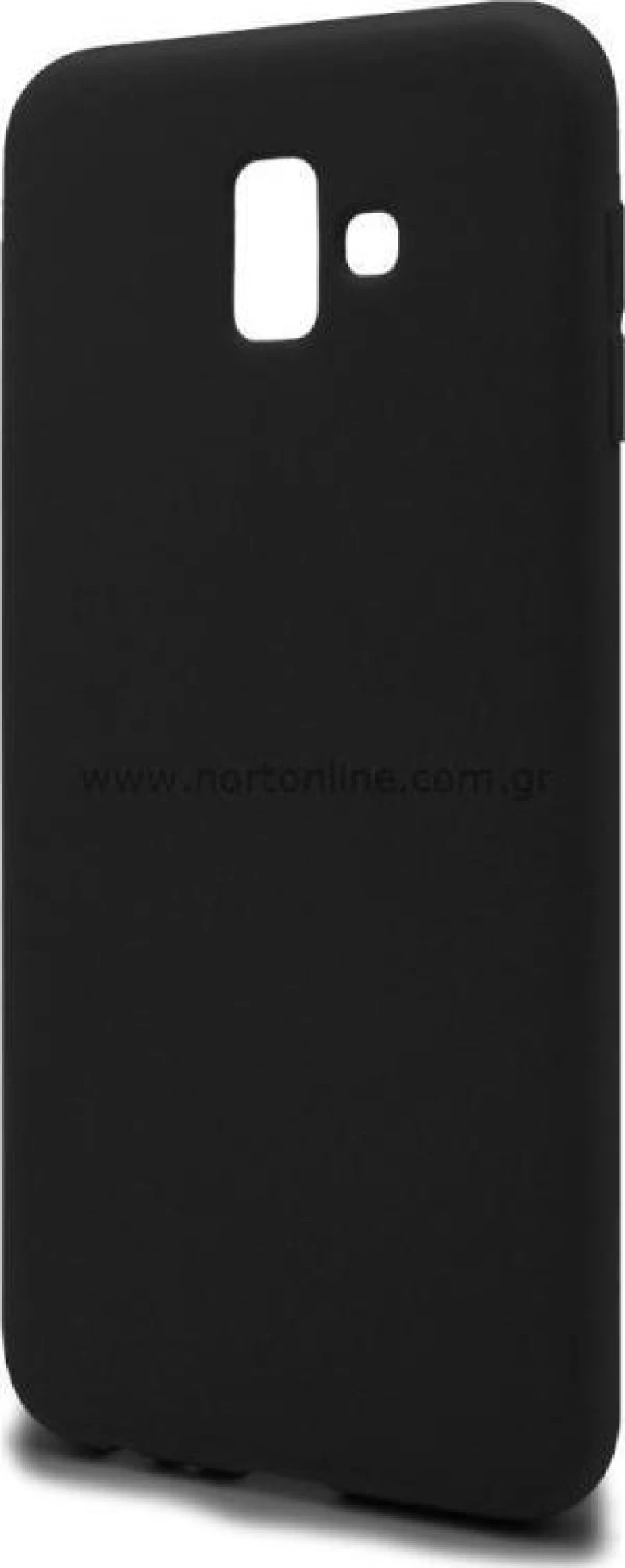 Back Cover Σιλικόνης Μαύρο (Galaxy J6+)