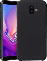 Back Cover Σιλικόνης Μαύρο (Galaxy J6+)