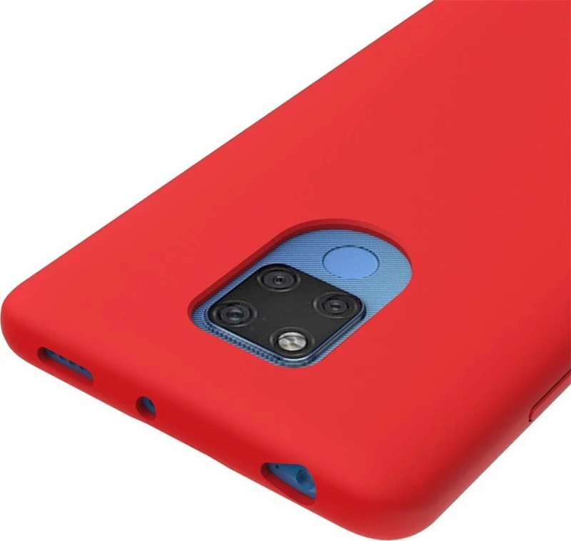 Soft Flexible Rubber Back Cover Κόκκινο (Huawei Mate 20)
