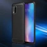 Carbon Fiber Back Cover Σιλικόνης Μαύρο (Xiaomi Mi 10 Lite)