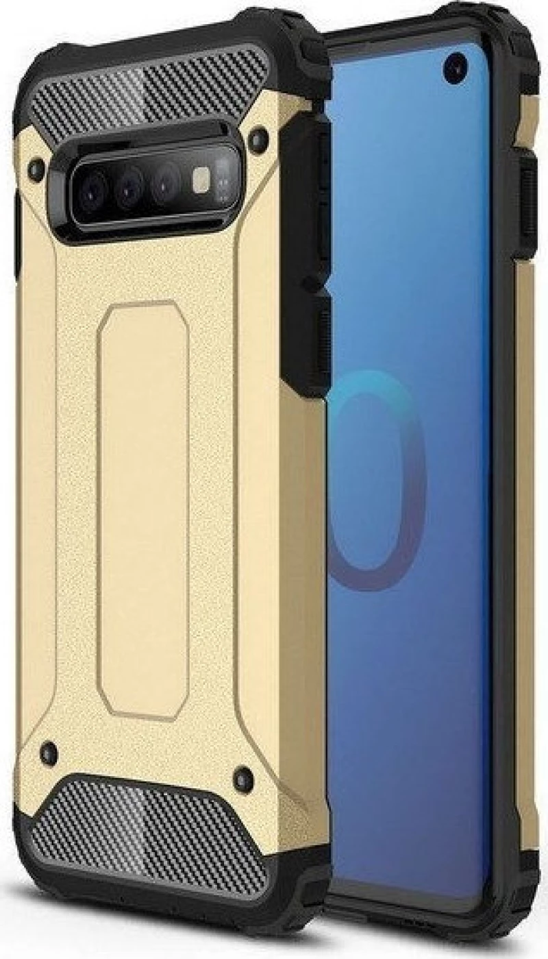 Hybrid Armor Back Cover Χρυσό (Galaxy S10)
