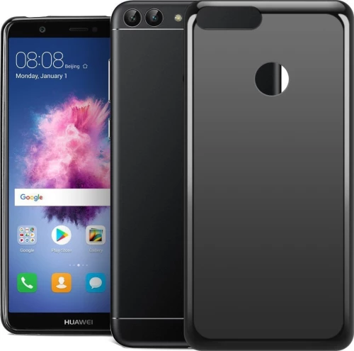 Back Cover Σιλικόνης Matte Μαύρο (Huawei P Smart)