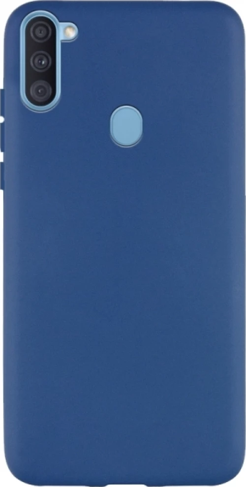 Senso Soft Touch Back Cover Σιλικόνης Μπλε (Galaxy A11)