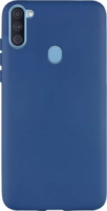 Senso Soft Touch Back Cover Σιλικόνης Μπλε (Galaxy A11)