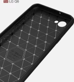 Carbon Back Cover Μαύρο (LG Q6)