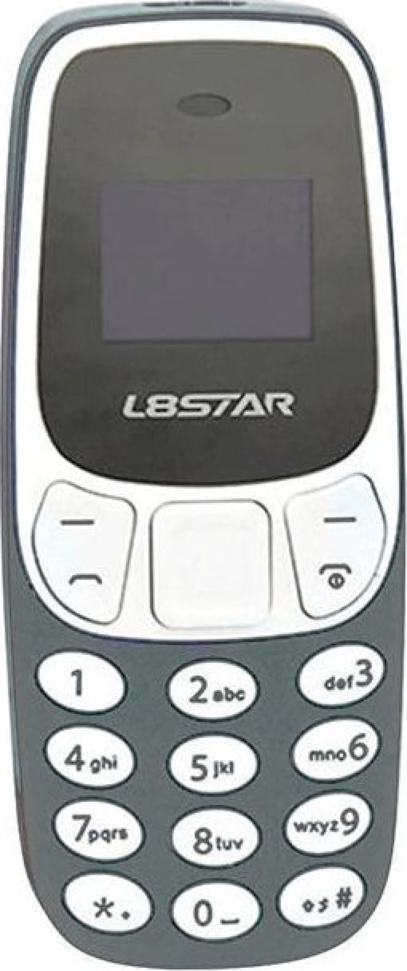 Mini Phone Γκρι Χρώμα Με Ελληνικό Μενού - Bm10 - L8Star