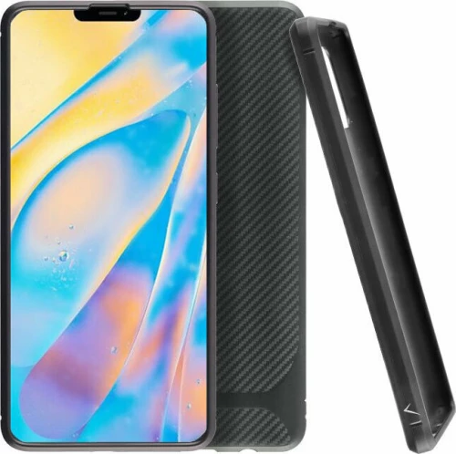 Idol 1991 Carbon Rugged Camera Protective Back Cover Σιλικόνης Μαύρο (iPhone 12 mini)