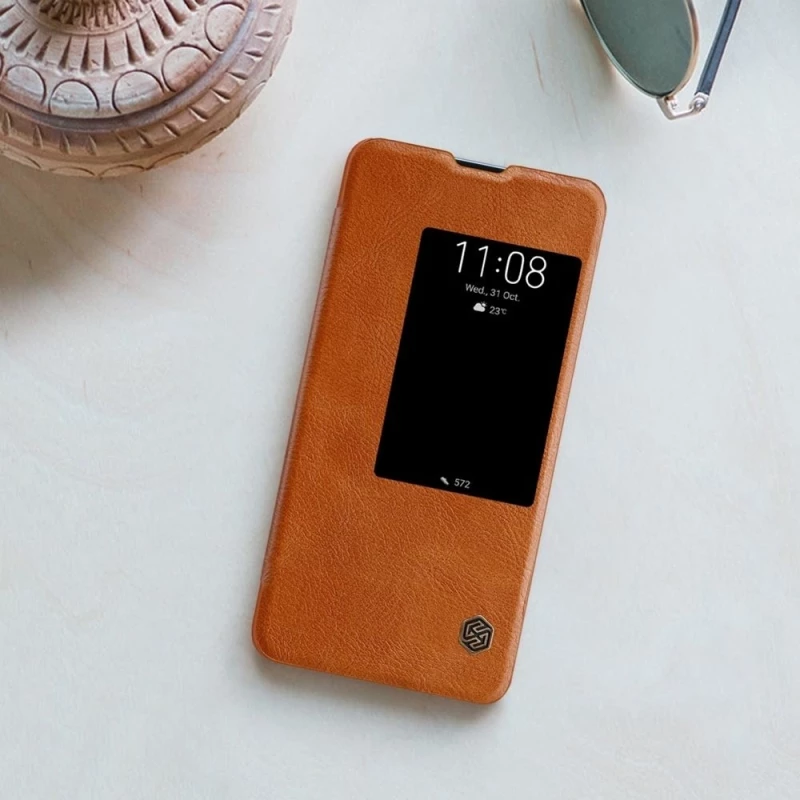 Nillkin Qin Original Leather Wallet Καφέ (Huawei Mate 20)