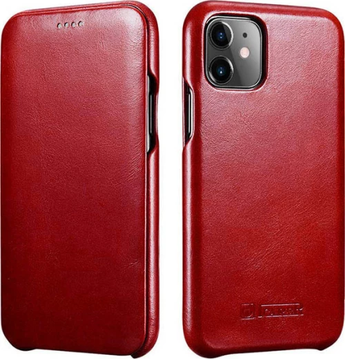 iCarer Vintage Curved Edge Κόκκινο (iPhone 11 Pro Max)