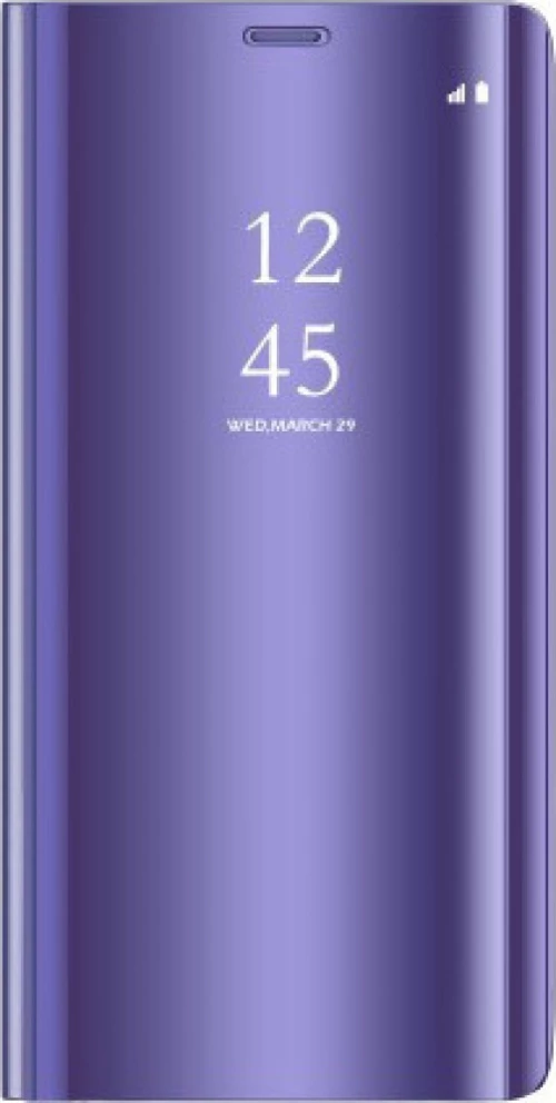 Clear View Book Μωβ (Galaxy J6+)