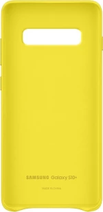 Samsung Leather Back Cover Κίτρινο (Galaxy S10+)