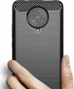 Carbon Back Cover Μαύρο (Poco F2 Pro)