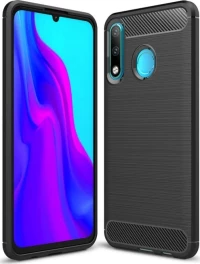 Carbon Fiber Brushed Μαύρο (Huawei P30 Lite)