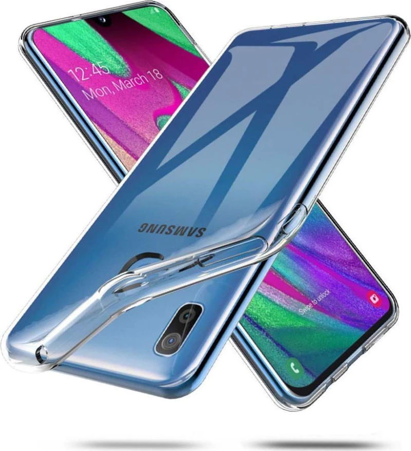 Back Cover Σιλικόνης Διάφανο (Galaxy A40)