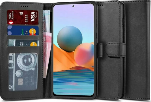Tech-Protect Wallet Δερματίνης Μαύρο (Redmi Note 10 Pro)