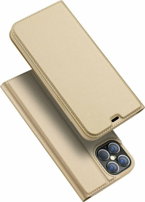 Dux Ducis Skin Pro Book Δερματίνης Χρυσό (iPhone 12 Pro Max)