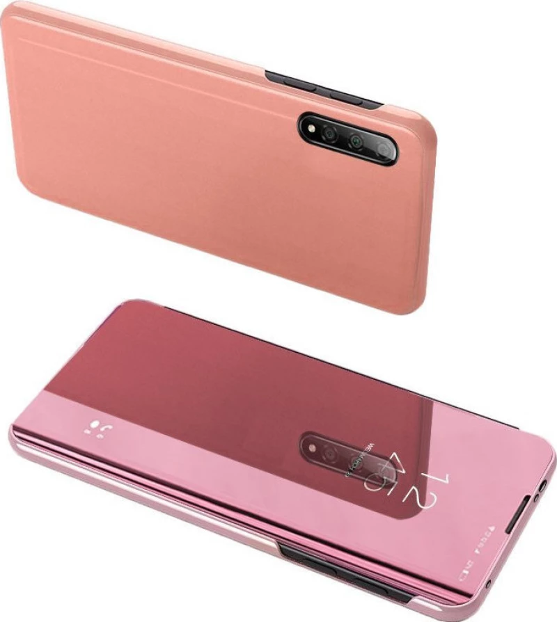 Clear View Book Ροζ (Xiaomi Mi A3)