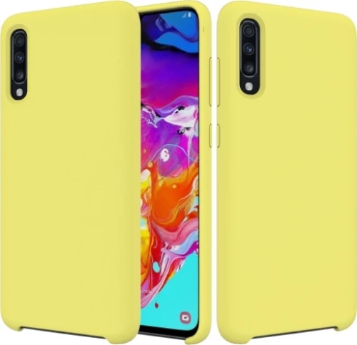 My Colors Liquid Back Cover Σιλικόνης Κίτρινο (Galaxy A70)