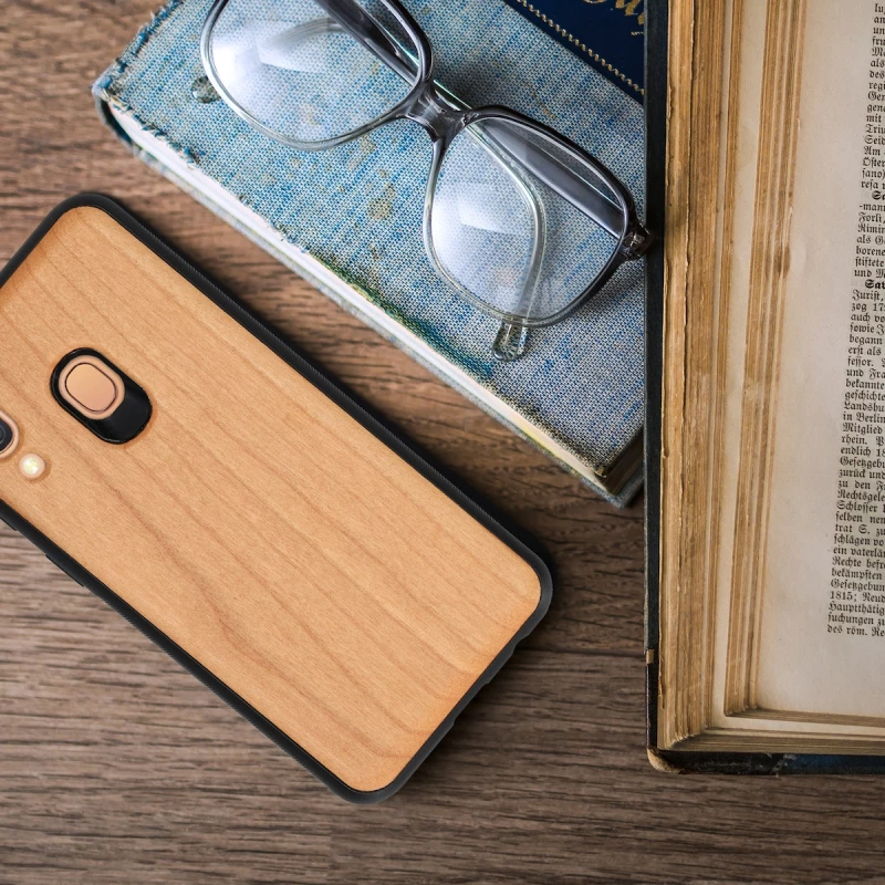 KWmobile Back Cover Ξύλινο Dark Brown (Galaxy A40)
