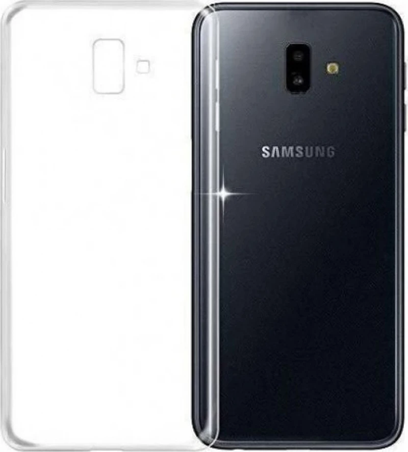 Back Cover Σιλικόνης Διάφανο (Galaxy J6+)